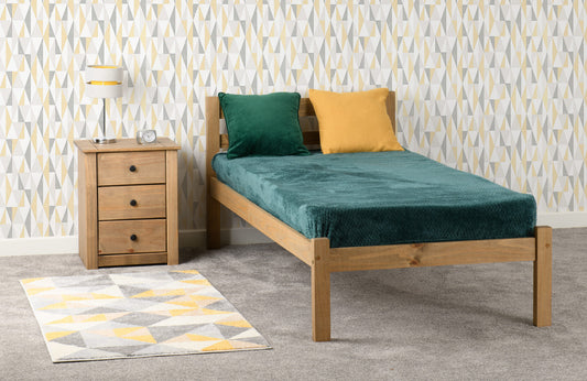 Panama 3' Bed - Natural Wax