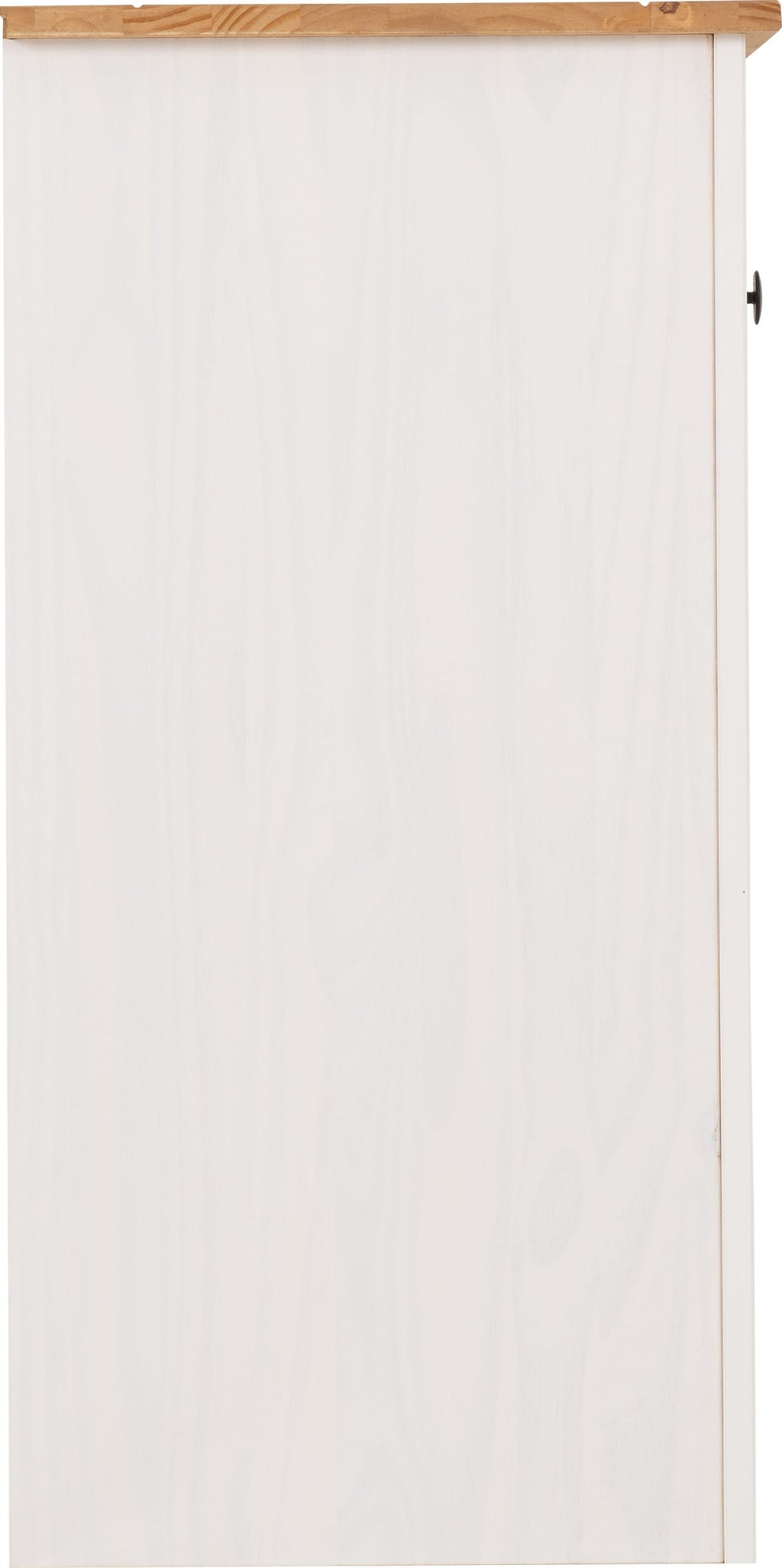 Panama 3 Door 3 Drawer Sideboard - White/Natural Wax