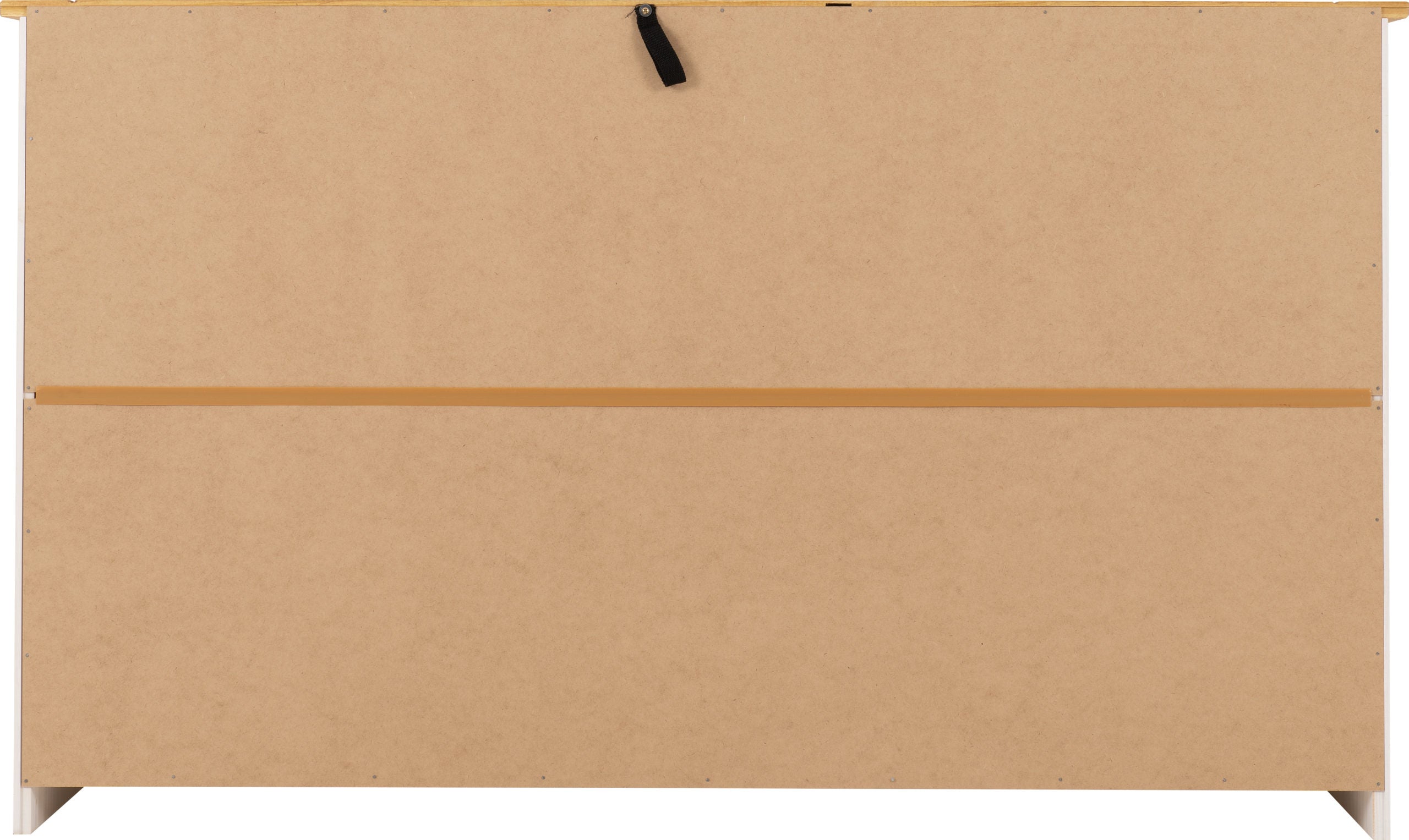 Panama 3 Door 3 Drawer Sideboard - White/Natural Wax