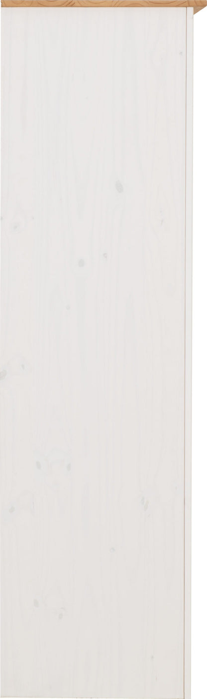 Panama 3 Door Wardrobe - White/Natural Wax