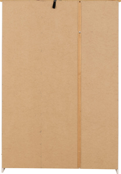 Panama 3 Door Wardrobe - White/Natural Wax