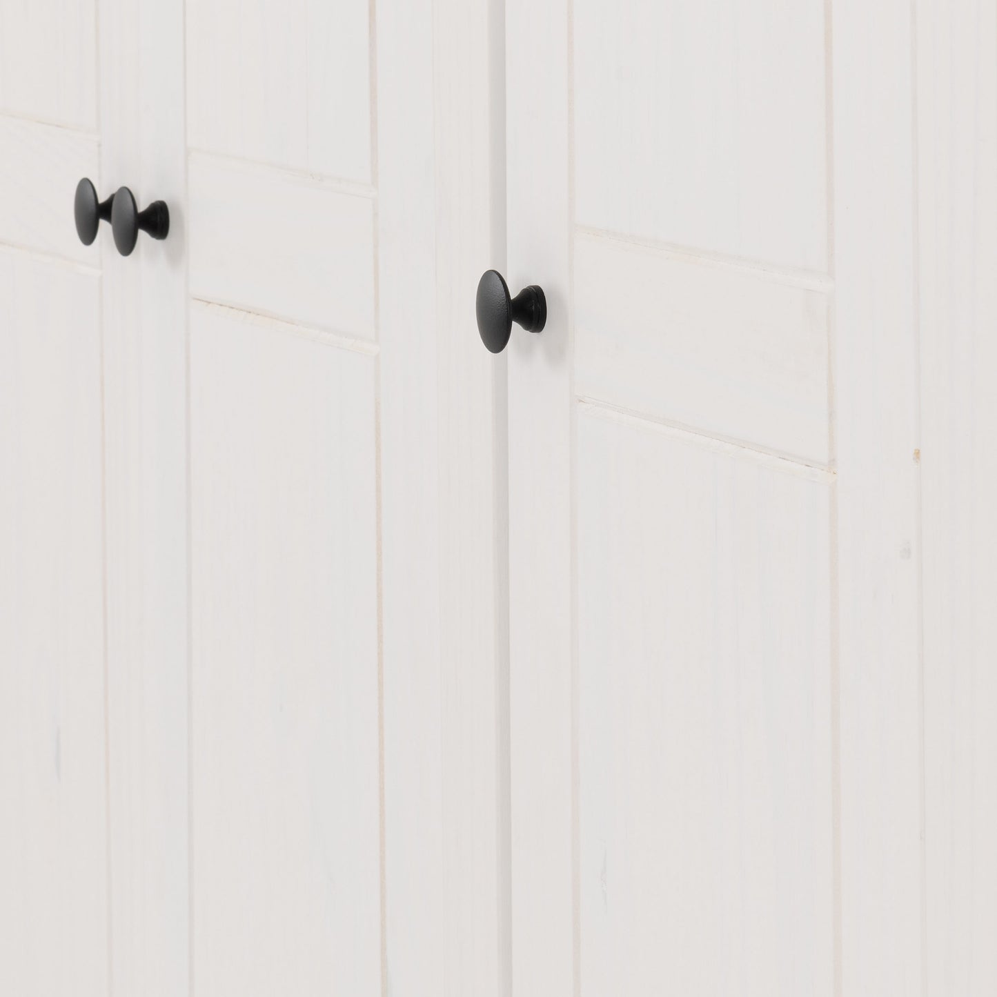 Panama 3 Door Wardrobe - White/Natural Wax