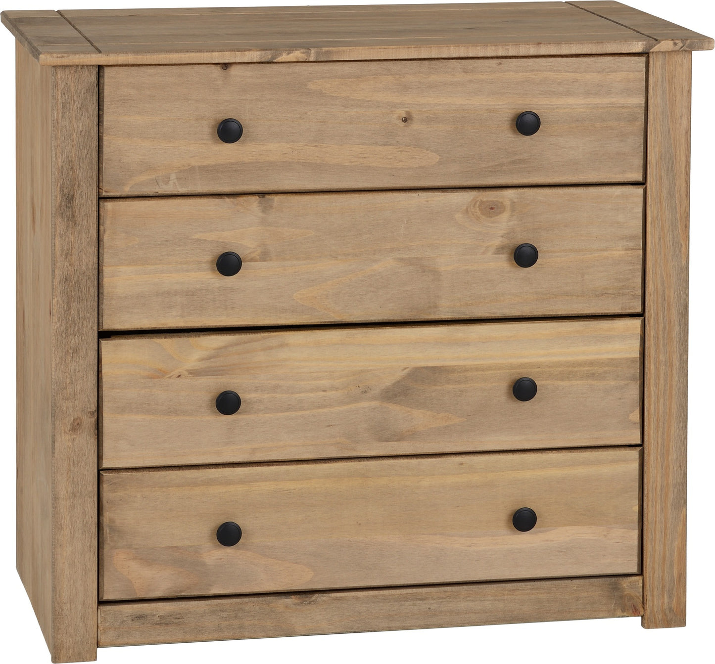 Panama 4 Drawer Chest - Natural Wax