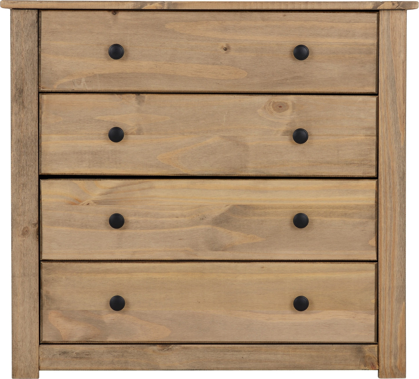 Panama 4 Drawer Chest - Natural Wax