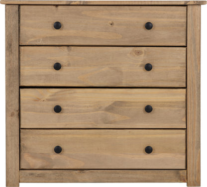 Panama 4 Drawer Chest - Natural Wax