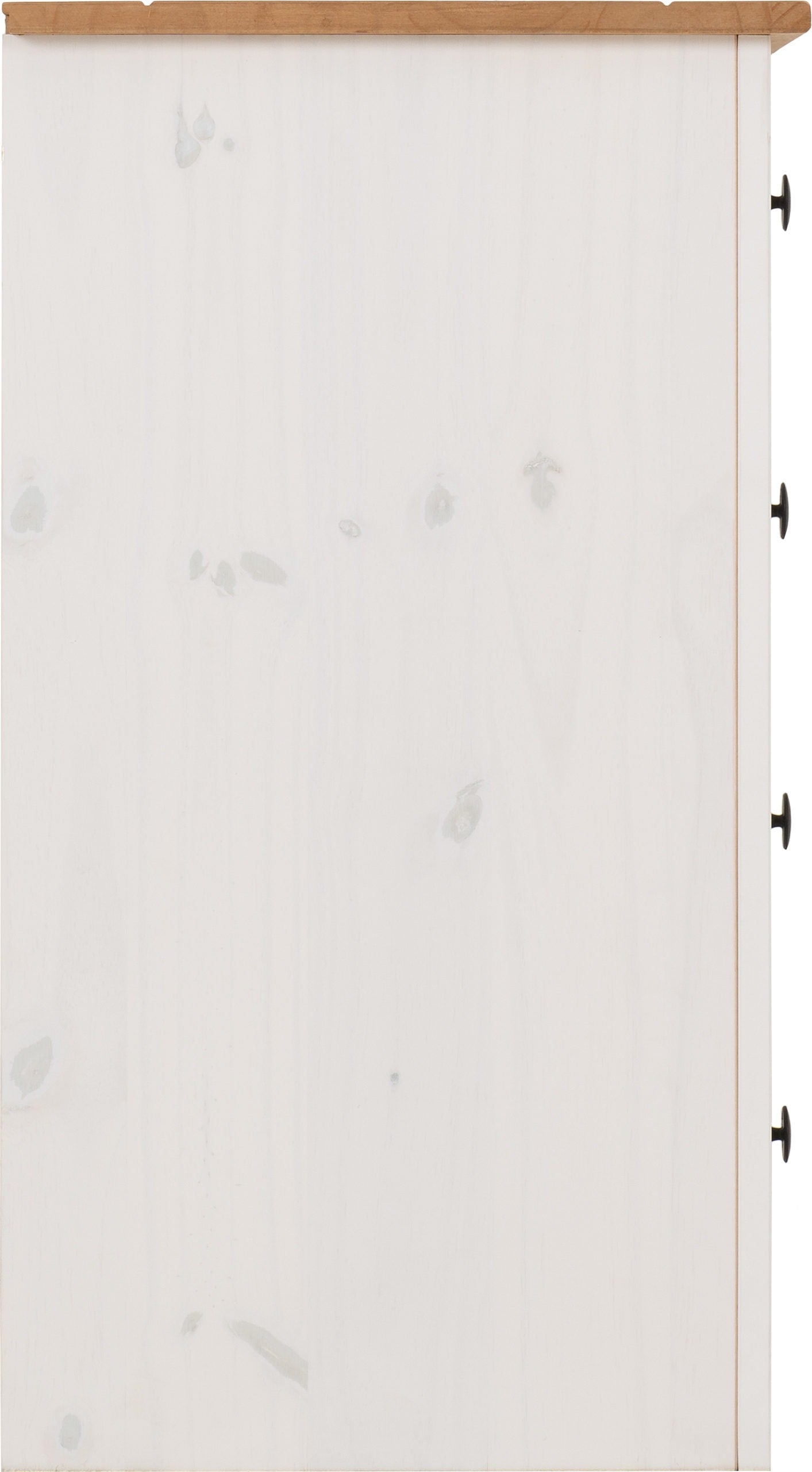 Panama 4 Drawer Chest - White/Natural Wax
