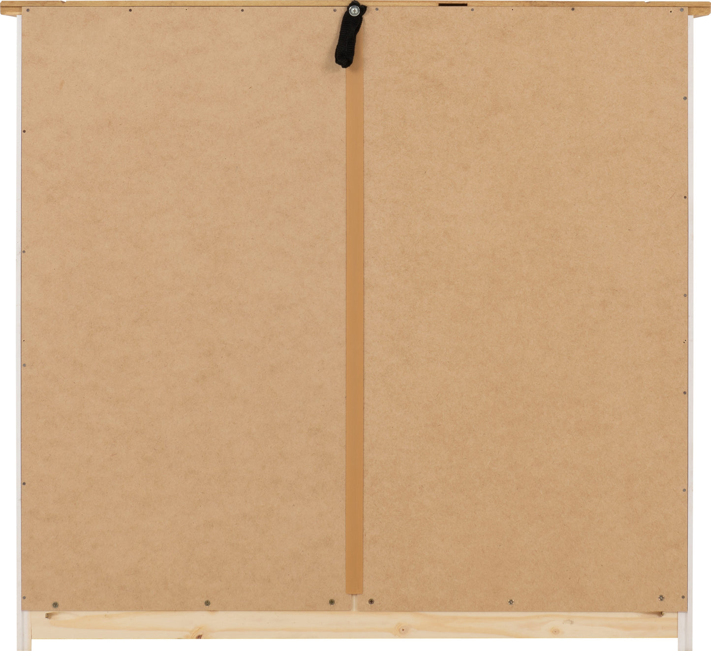 Panama 4 Drawer Chest - White/Natural Wax