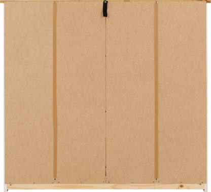 Panama 6 Drawer Chest - White/Natural Wax