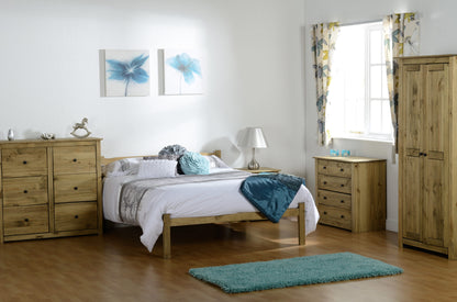 Panama 4'6" Bed - Natural Wax