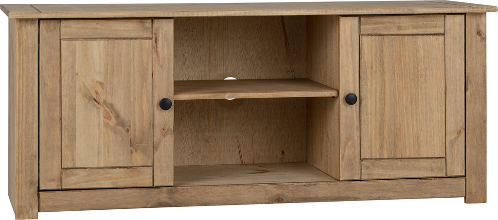 Panama Flat Screen Tv Unit - Natural Wax