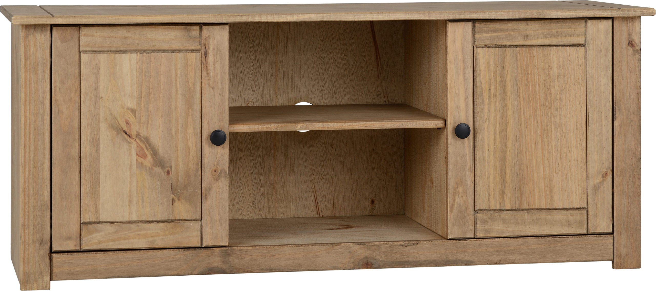 Panama Flat Screen Tv Unit - Natural Wax