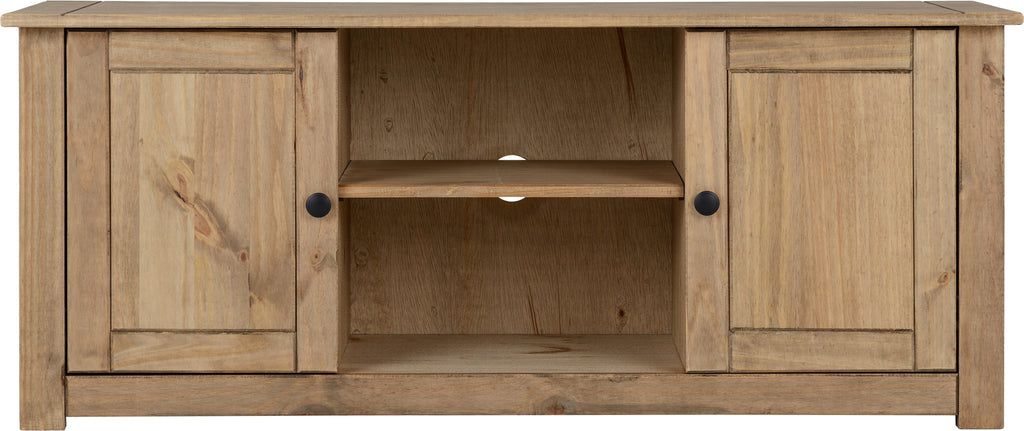 Panama Flat Screen Tv Unit - Natural Wax