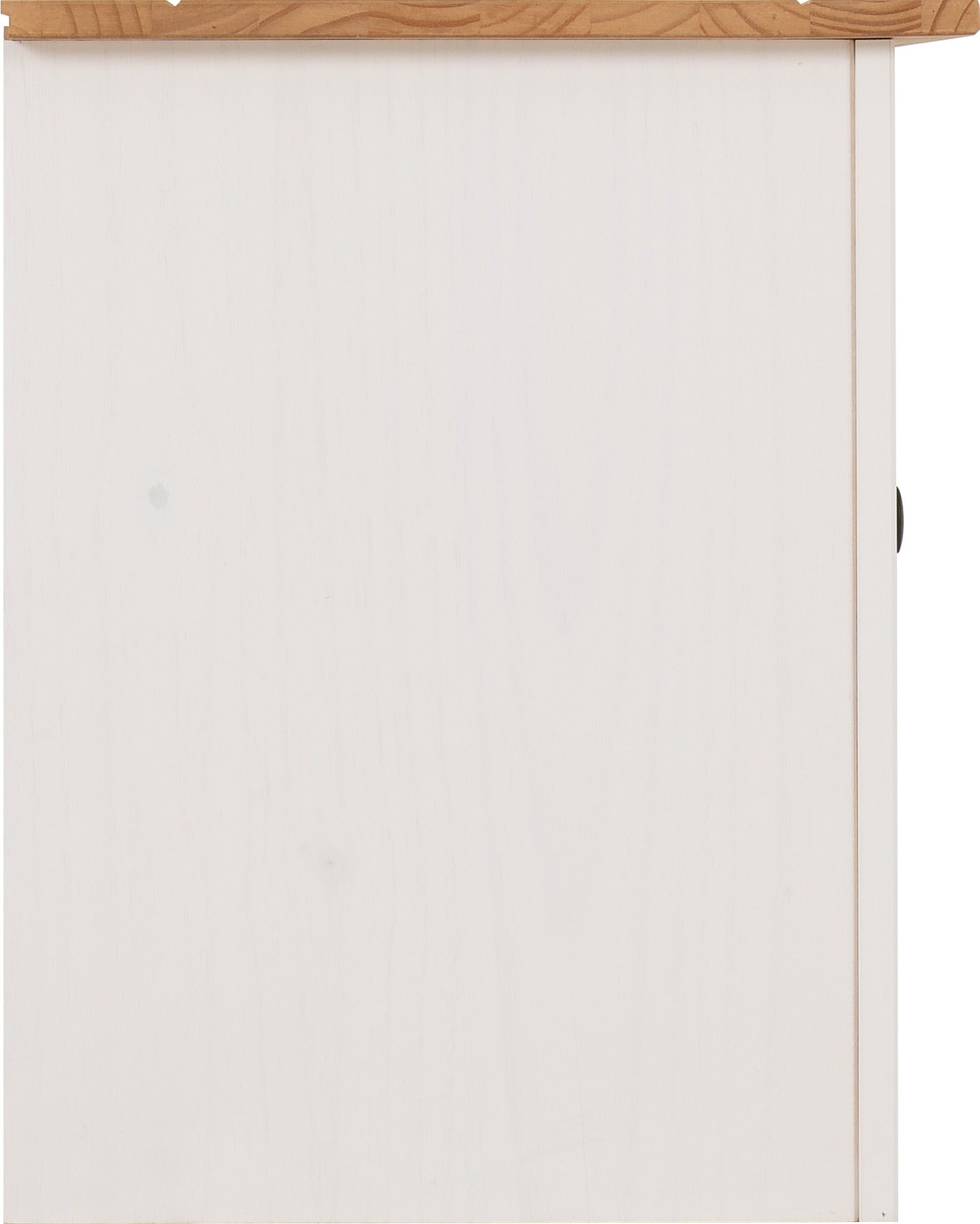 Panama Flat Screen Tv Unit - White/Natural Wax