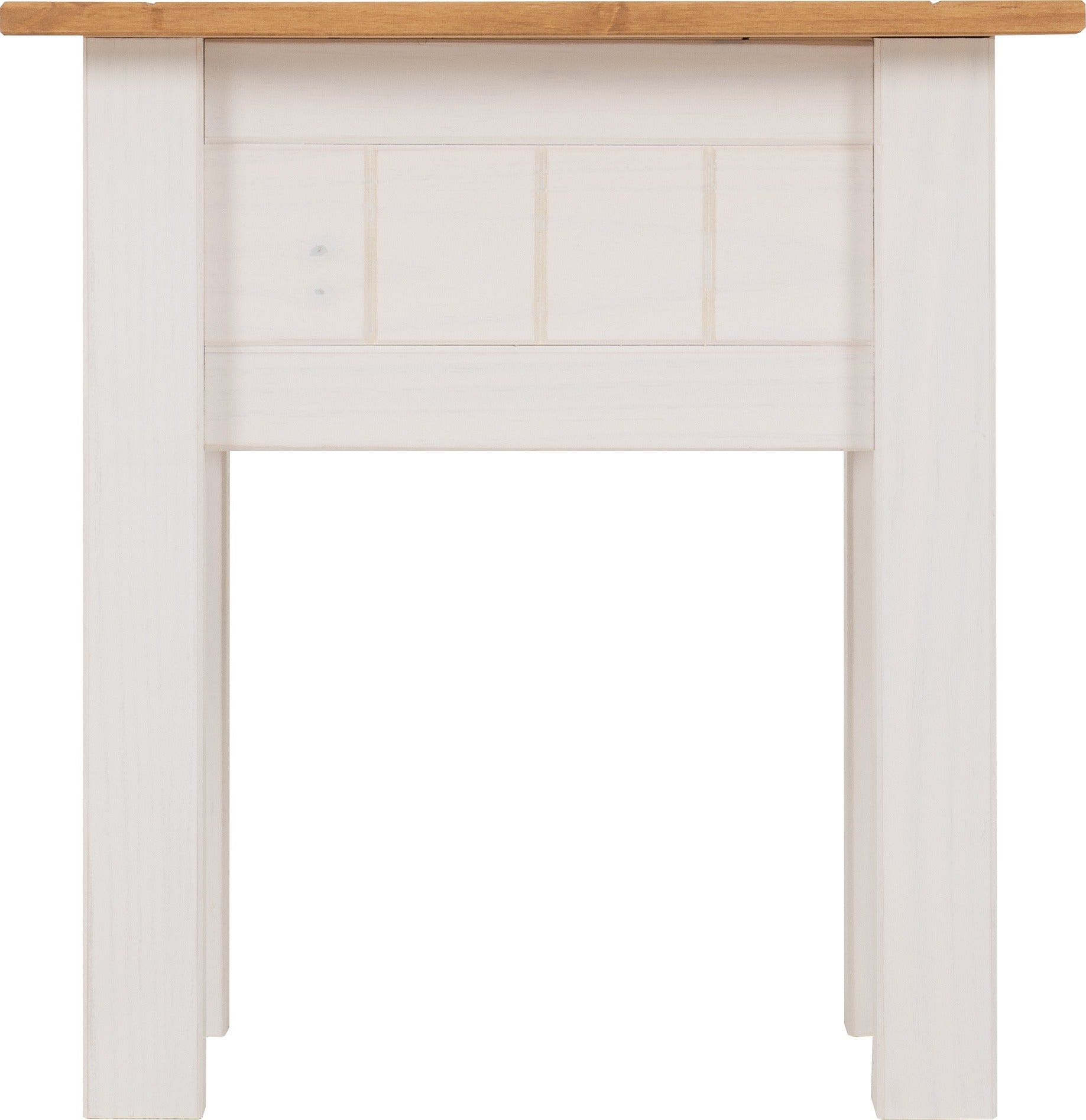 Panama Lamp Table - White/Natural Wax