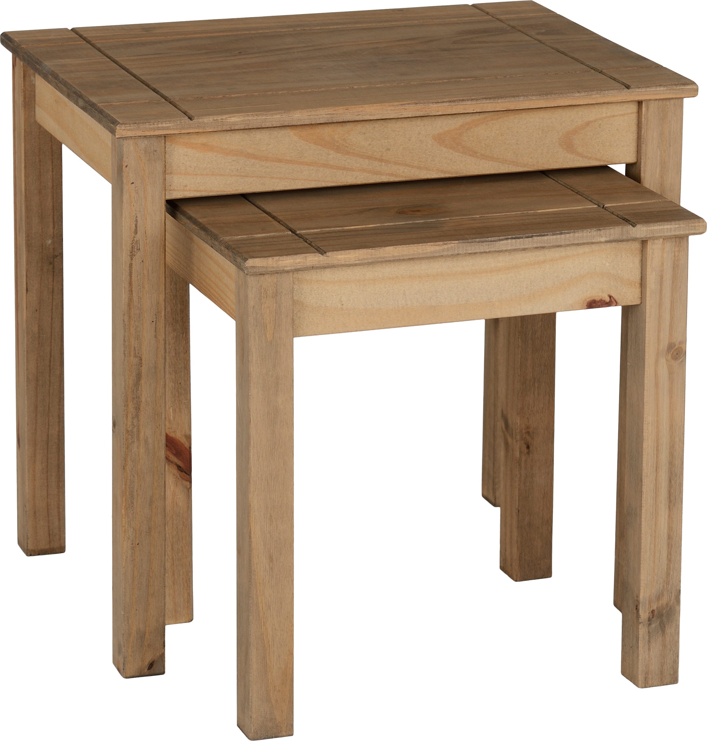 Panama Nest Of 2 Tables - Natural Wax