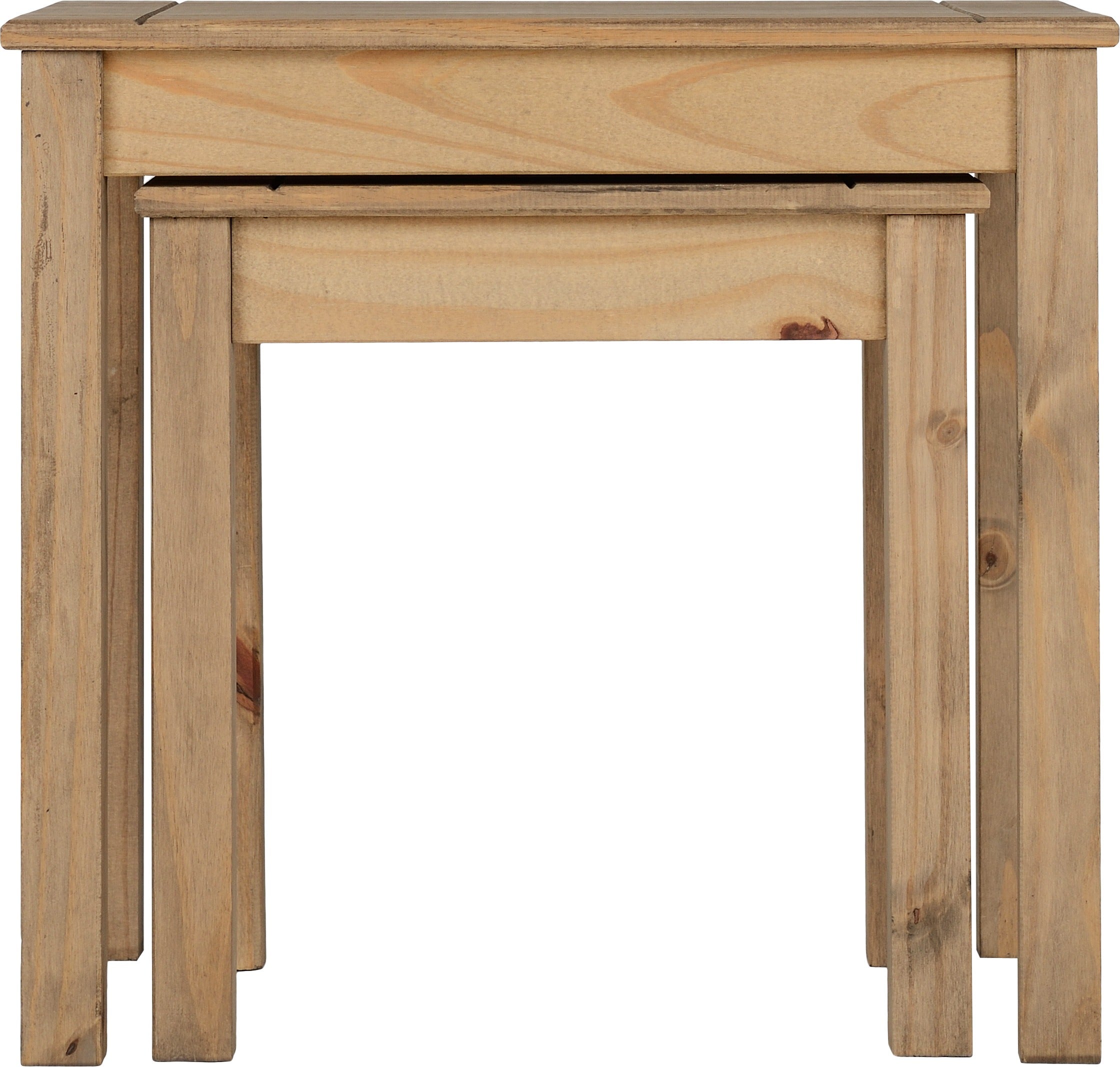 Panama Nest Of 2 Tables - Natural Wax