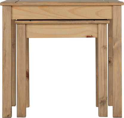 Panama Nest Of 2 Tables - Natural Wax