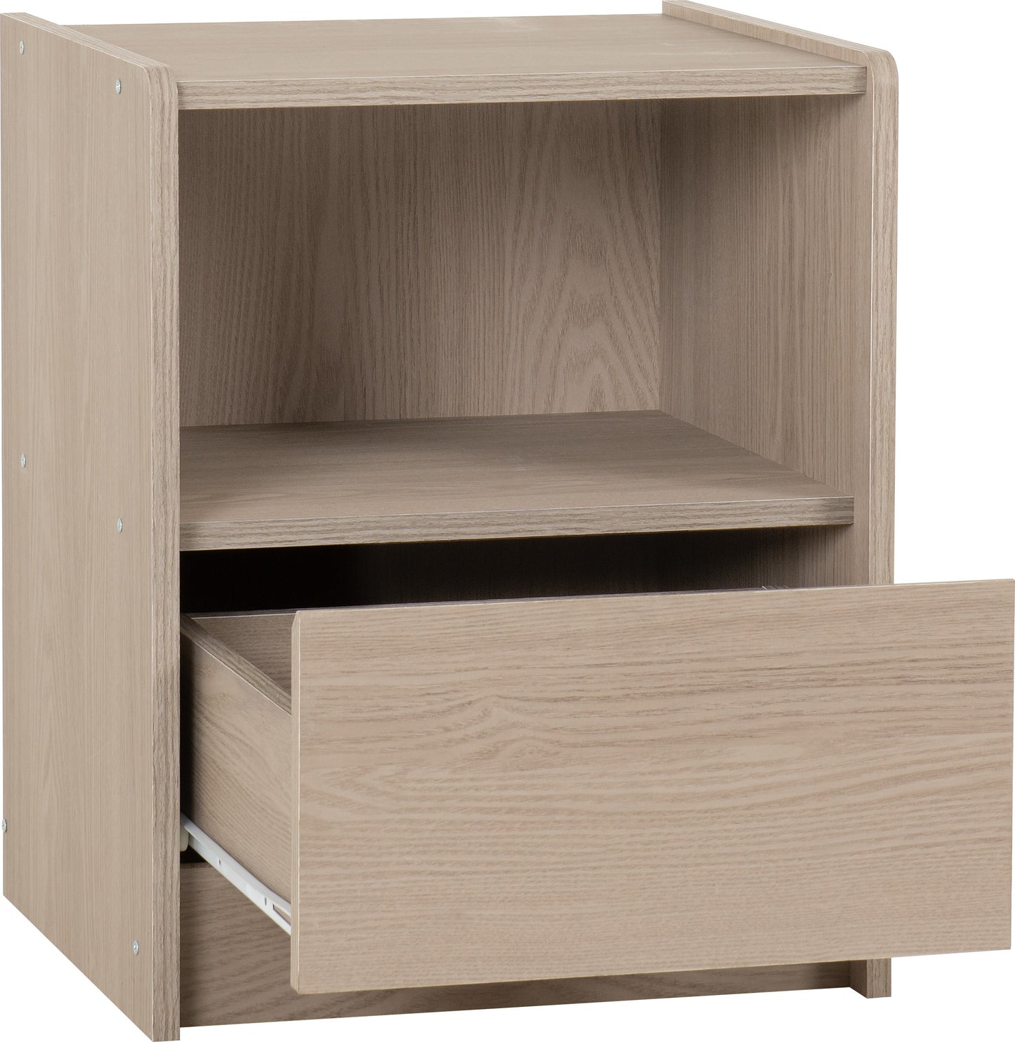 Paris 1 Drawer Bedside - Smoked Ash Effect