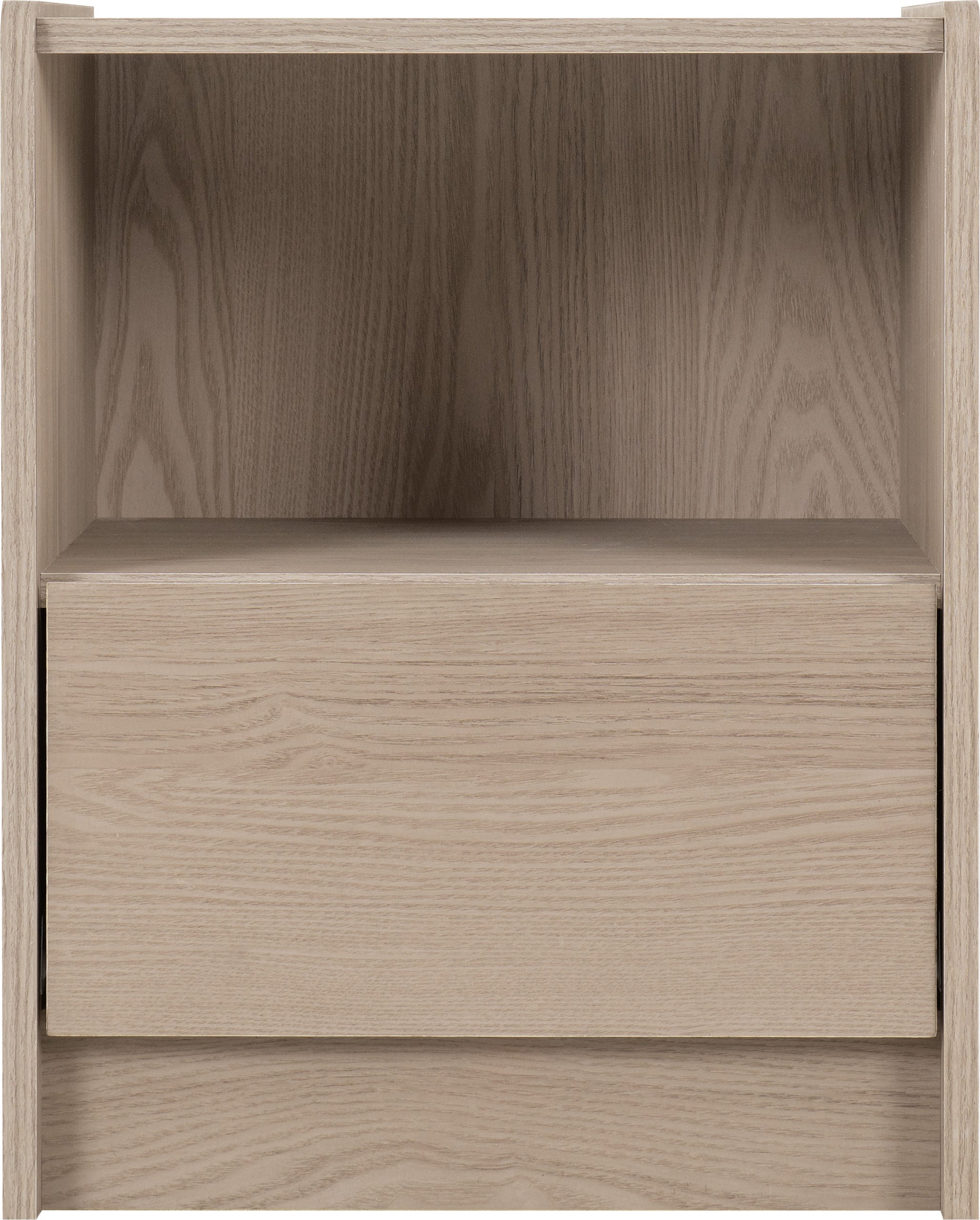 Paris 1 Drawer Bedside - Smoked Ash Effect