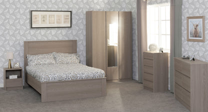Paris 4'6" Bed - Smoked Ash Effect