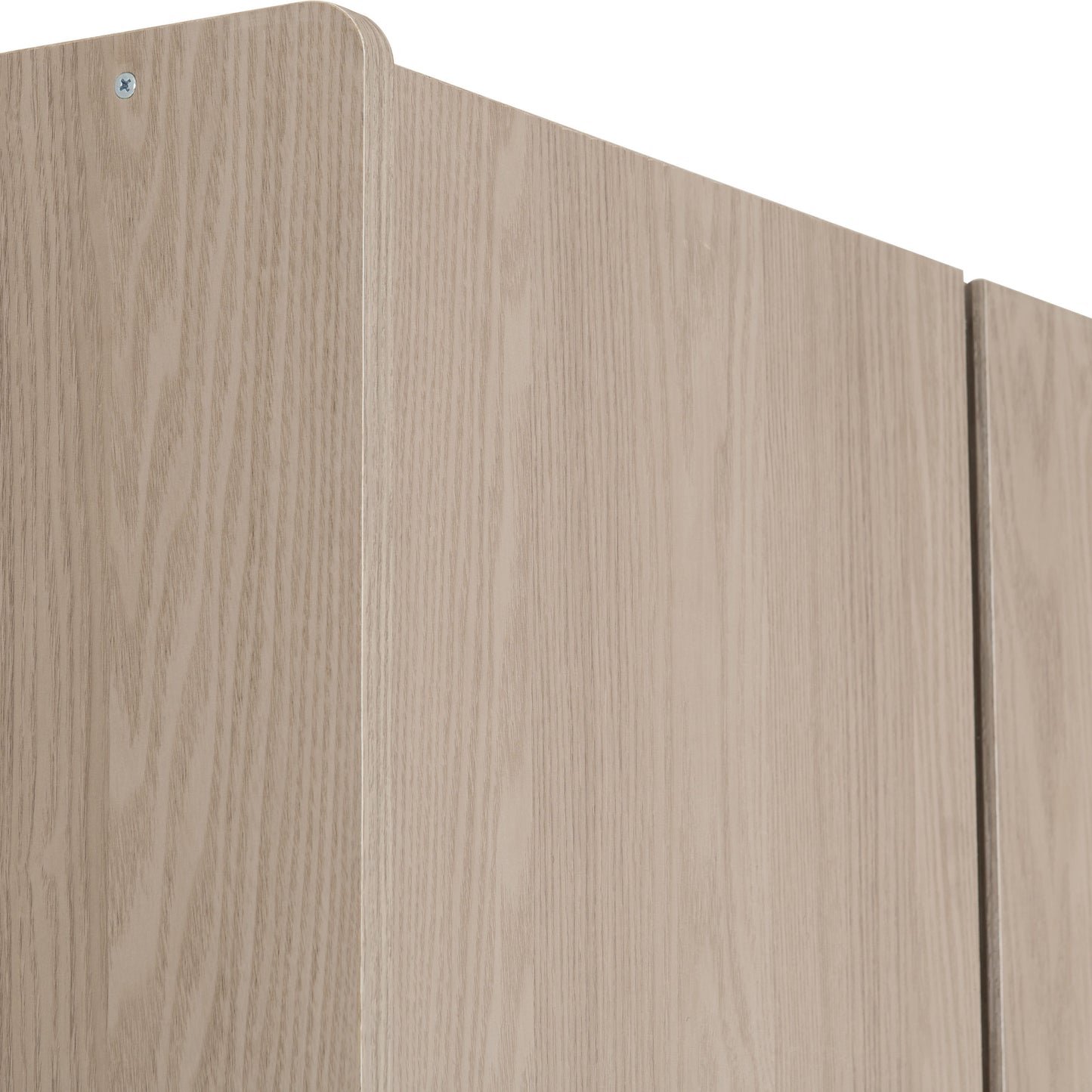 Paris 3 Door Wardrobe Mirrored  - Smoked Ash Effect