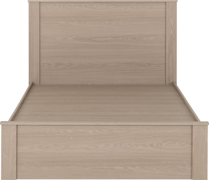 Paris 4'6" Bed - Smoked Ash Effect