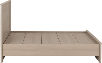 Paris 4'6" Bed - Smoked Ash Effect