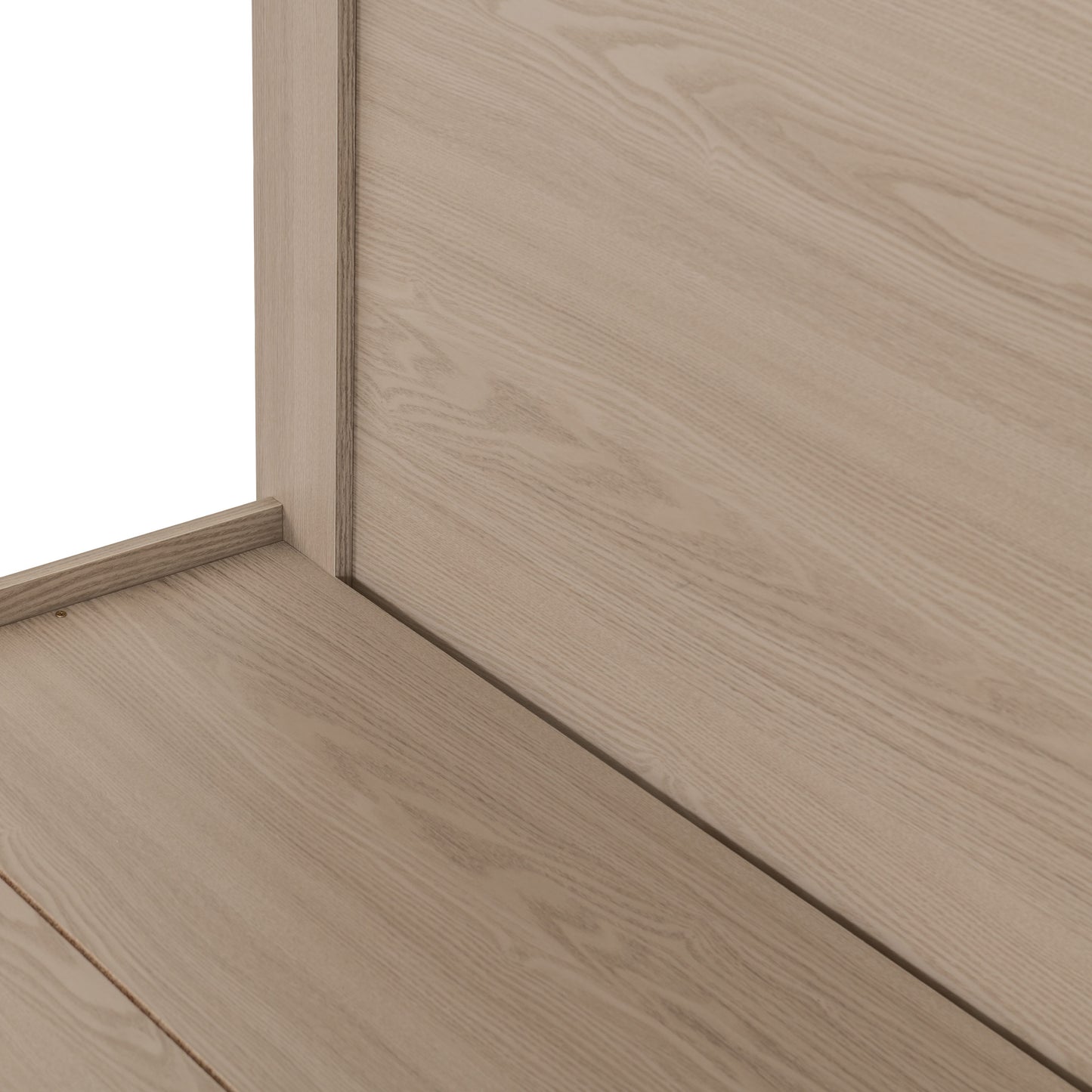 Paris 4'6" Bed - Smoked Ash Effect