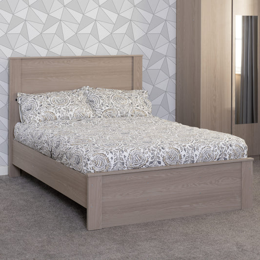 Paris 4'6" Bed - Smoked Ash Effect