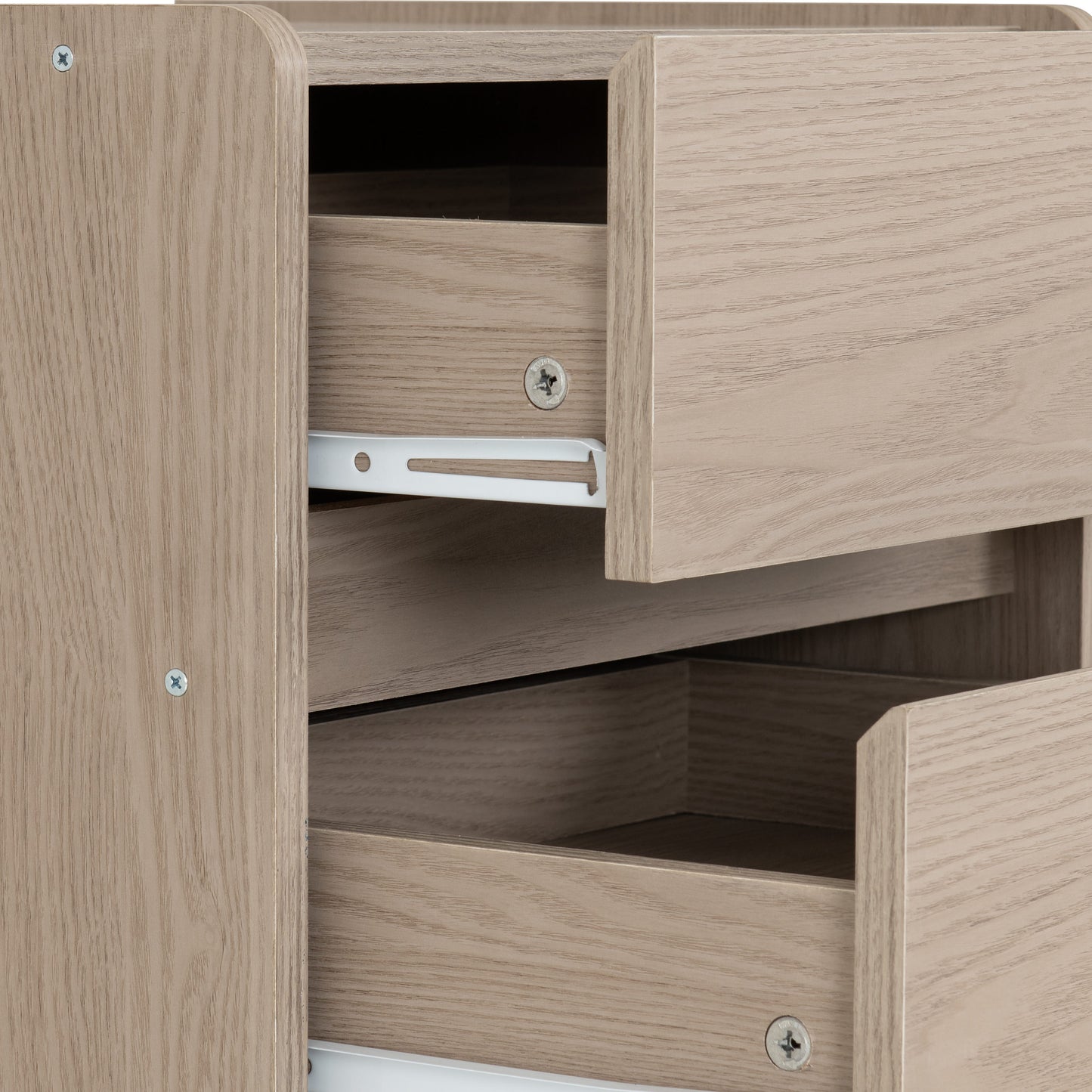 Paris 5 Drawer Chest - Smoked Ash Effect