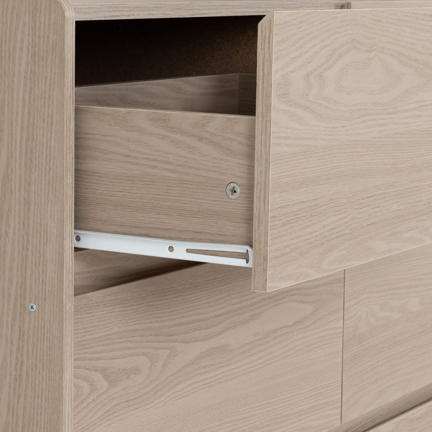 Paris 6 Drawer Chest - Smoked Ash Effect