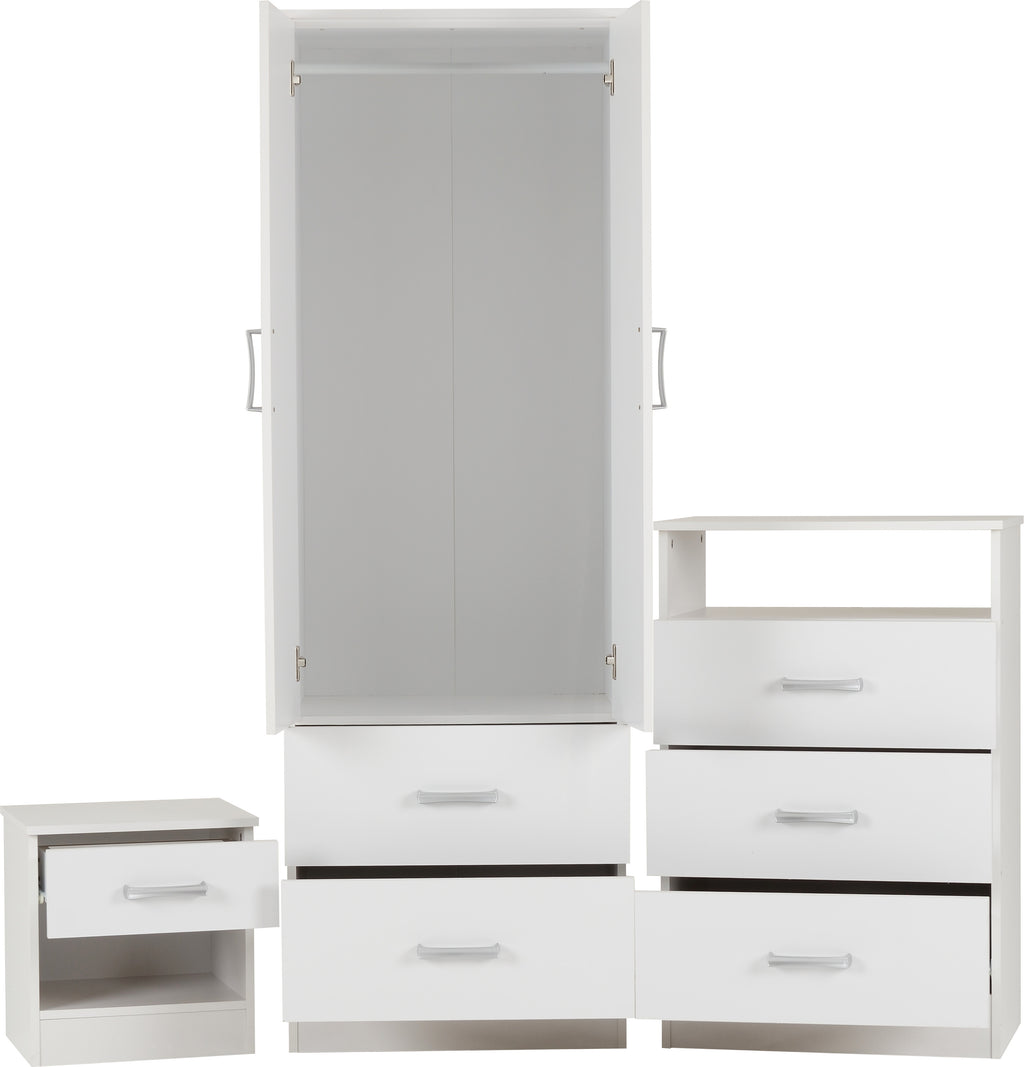 Polar Bedroom Trio Set - White