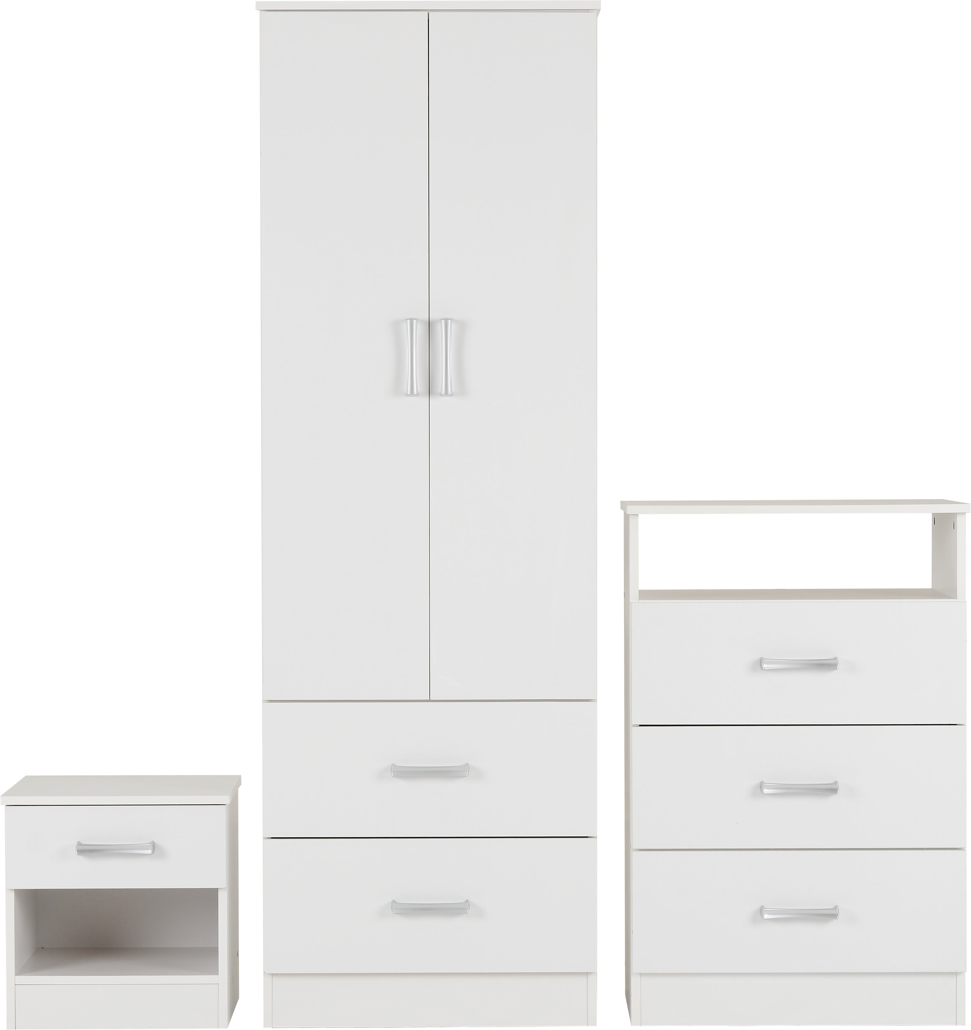 Polar Bedroom Trio Set - White