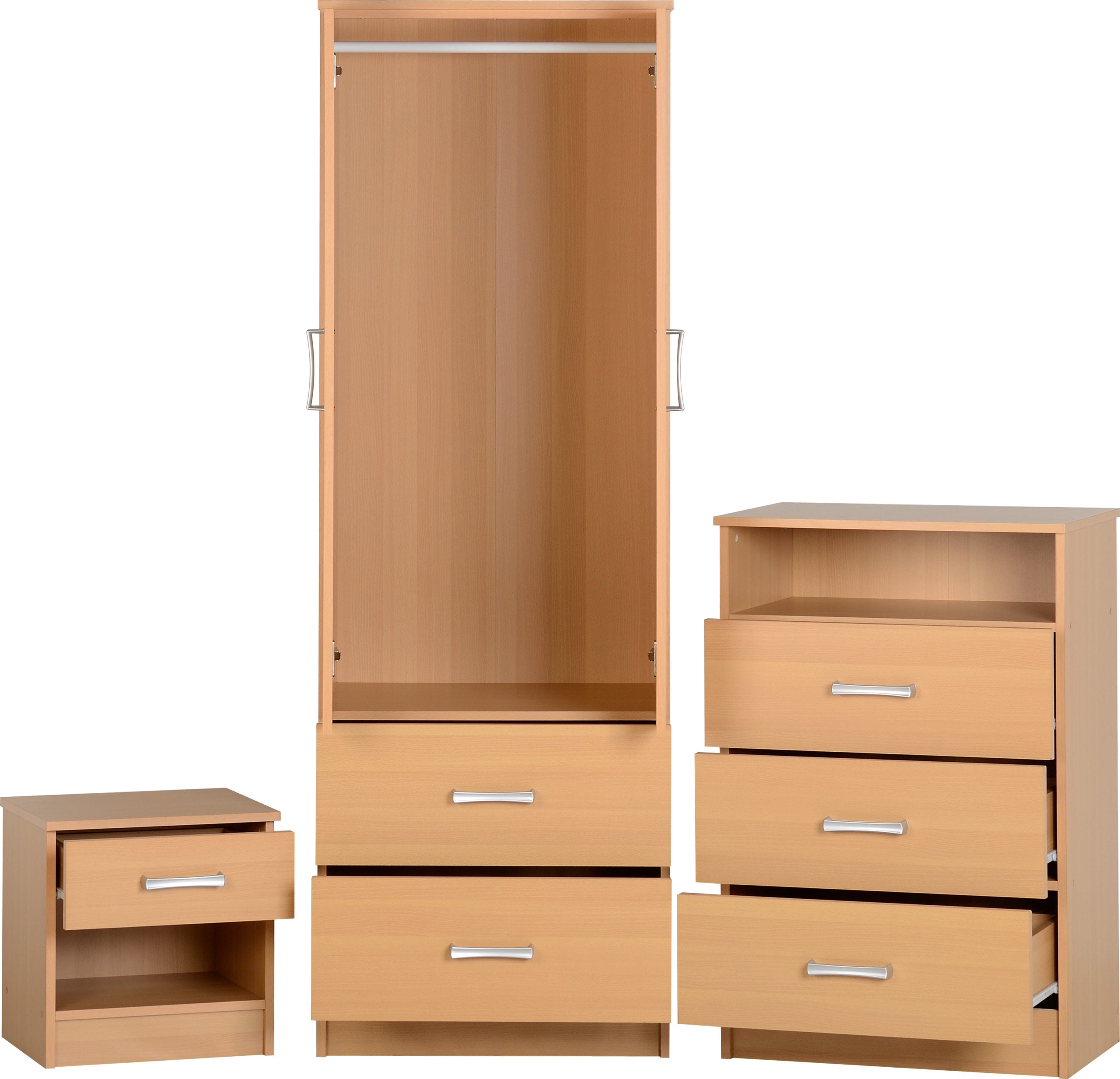 Polar Bedroom Trio Set - Beech