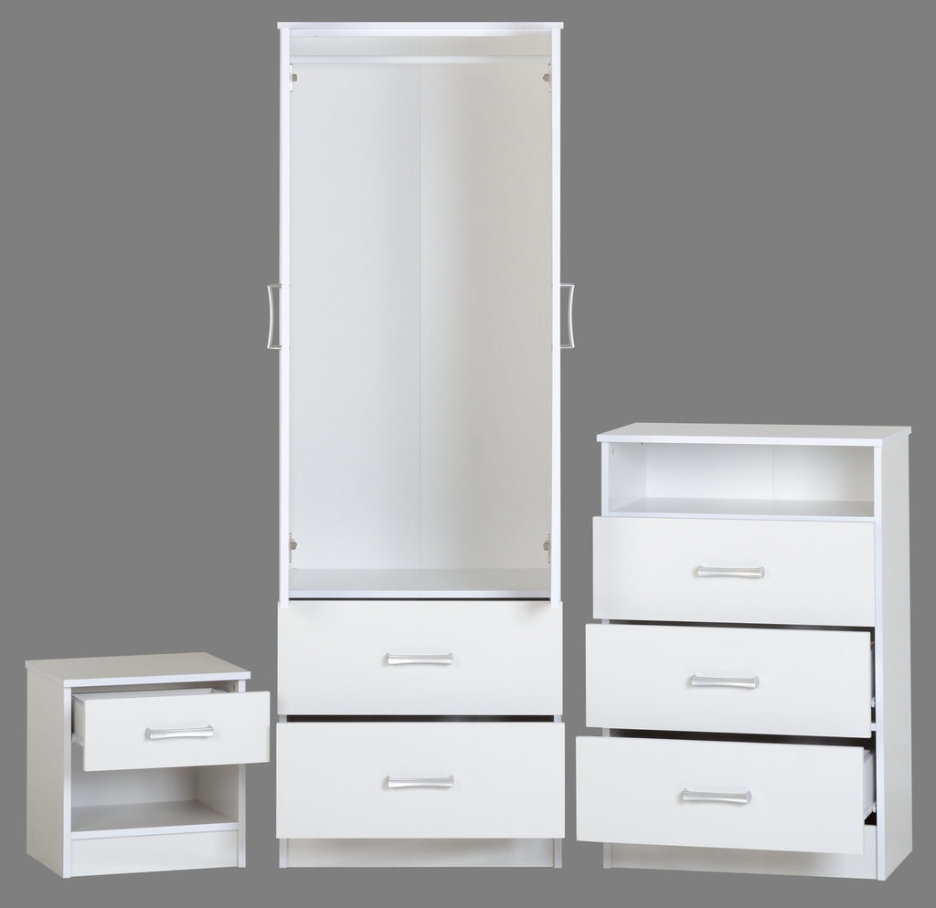 Polar Bedroom Trio Set - White