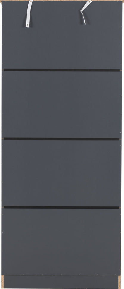 Portland 2 Door Wardrobe - Grey/Oak Effect