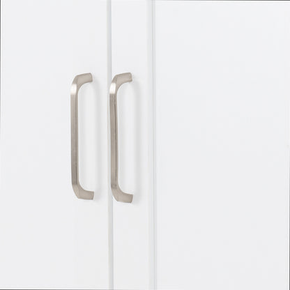 Portland 2 Door Wardrobe - White/Oak Effect