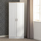 Portland 2 Door Wardrobe - White/Oak Effect