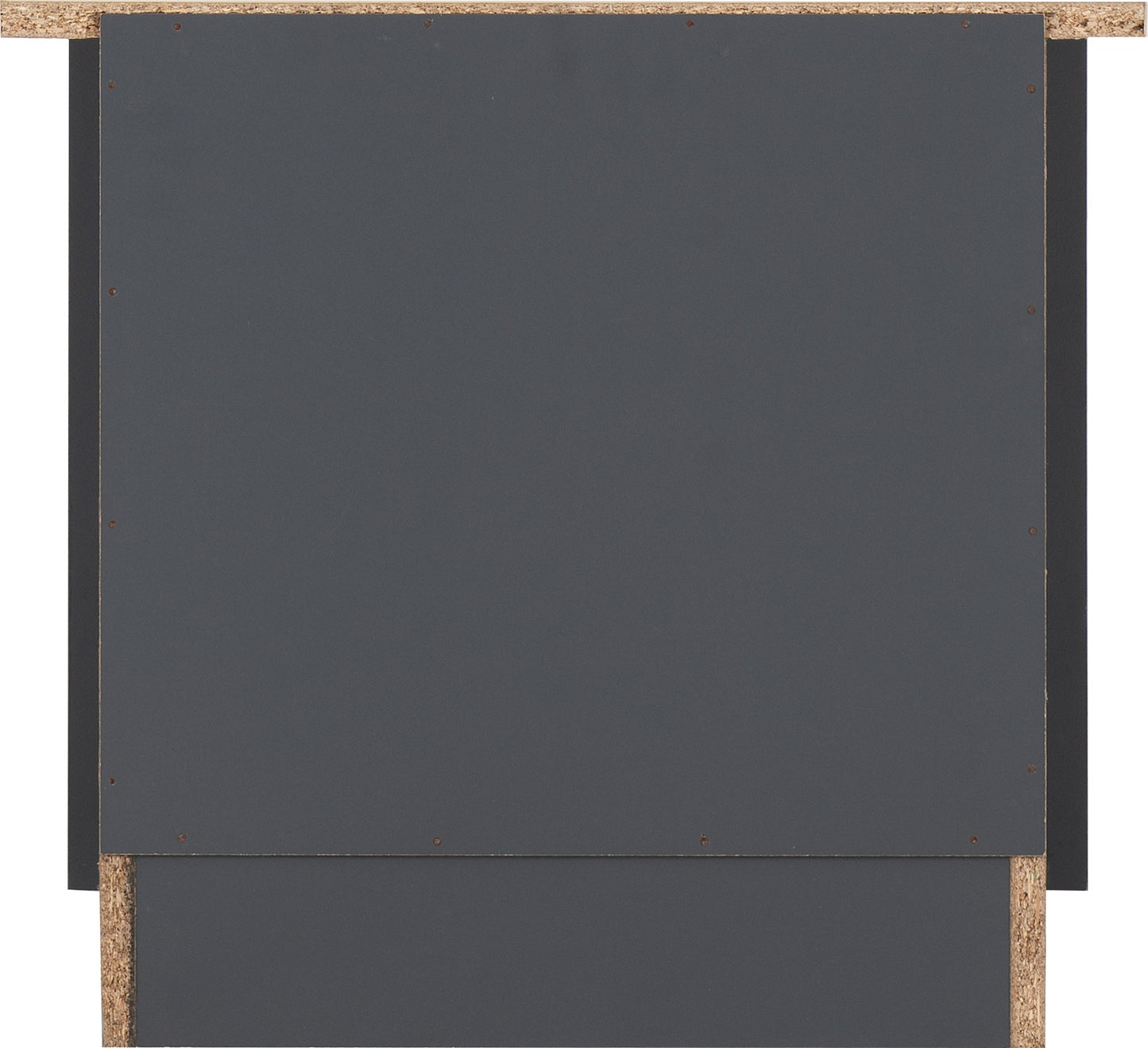Portland 2 Drawer Bedside - Grey/Oak Effect