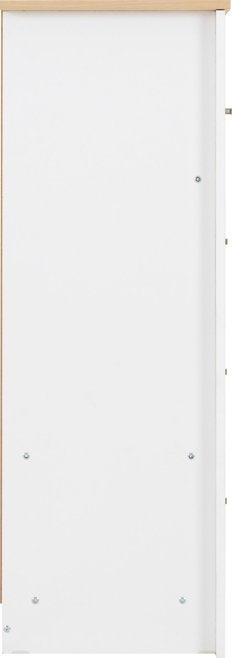 Portland 3+2 Drawer Chest - White/Oak Effect