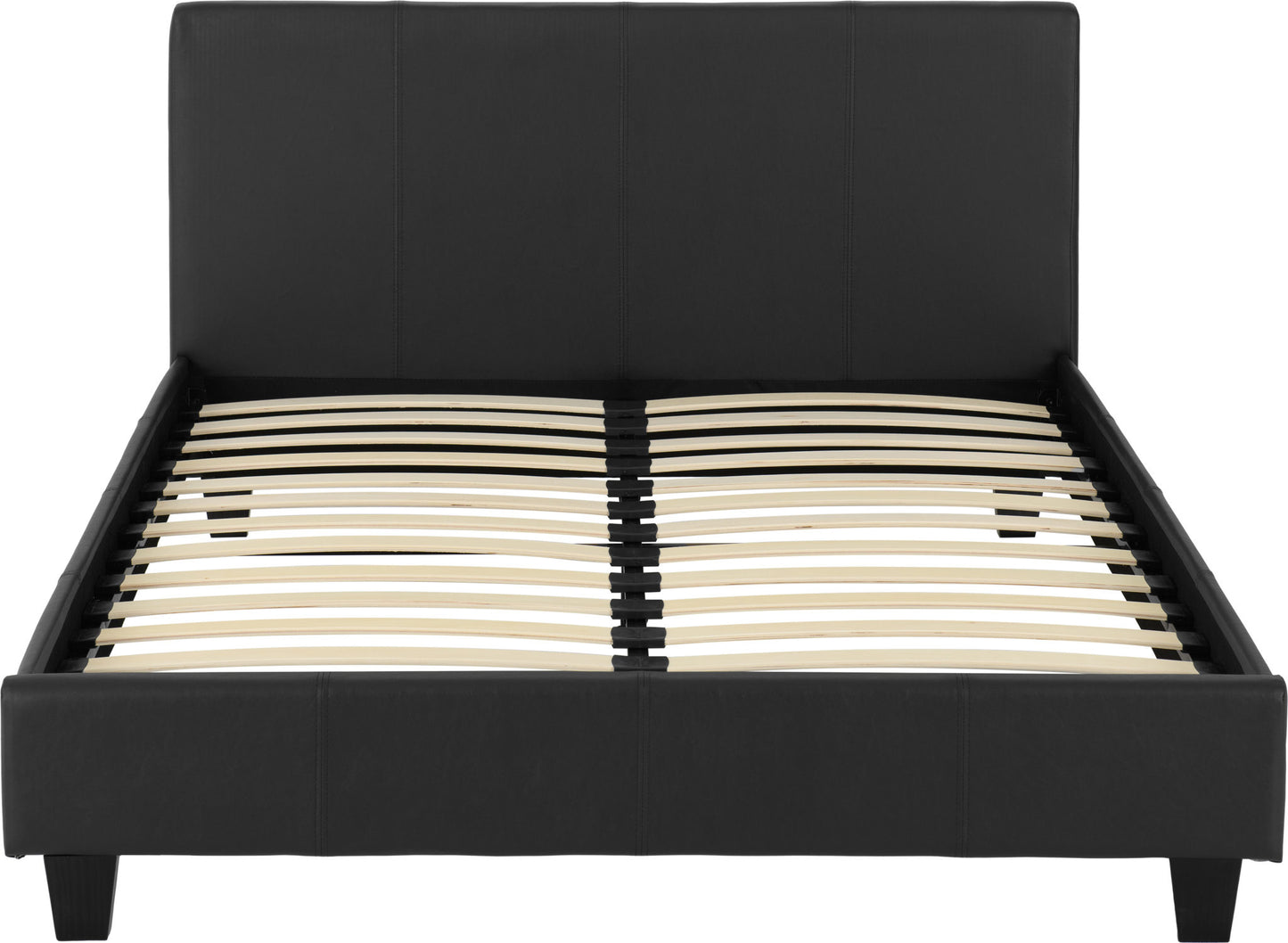 Prado 4'6" Bed - Black Pu