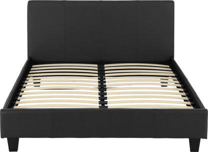 Prado 4'6" Bed - Black Pu