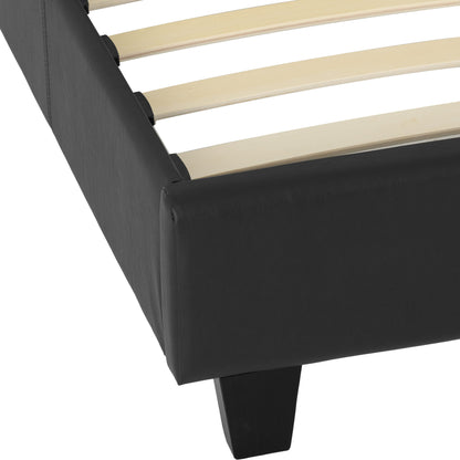 Prado 4'6" Bed - Black Pu