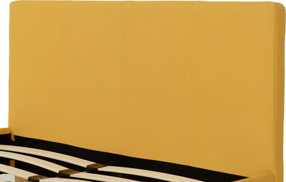 Prado 4'6" Bed - Mustard Fabric
