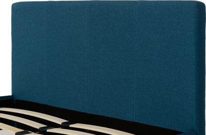 Prado 4'6" Bed - Petrol Blue Fabric