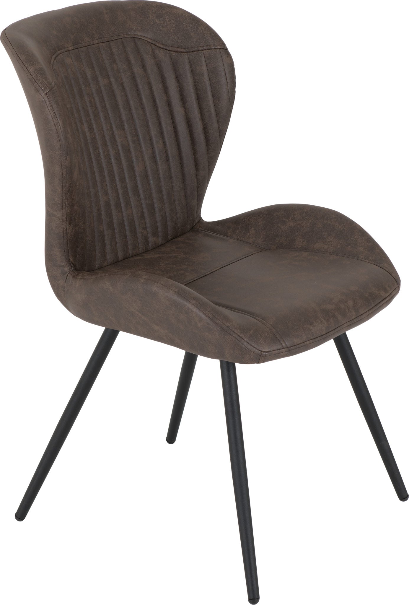 Quebec Dining Chair (X4 Per Box) - Brown Pu