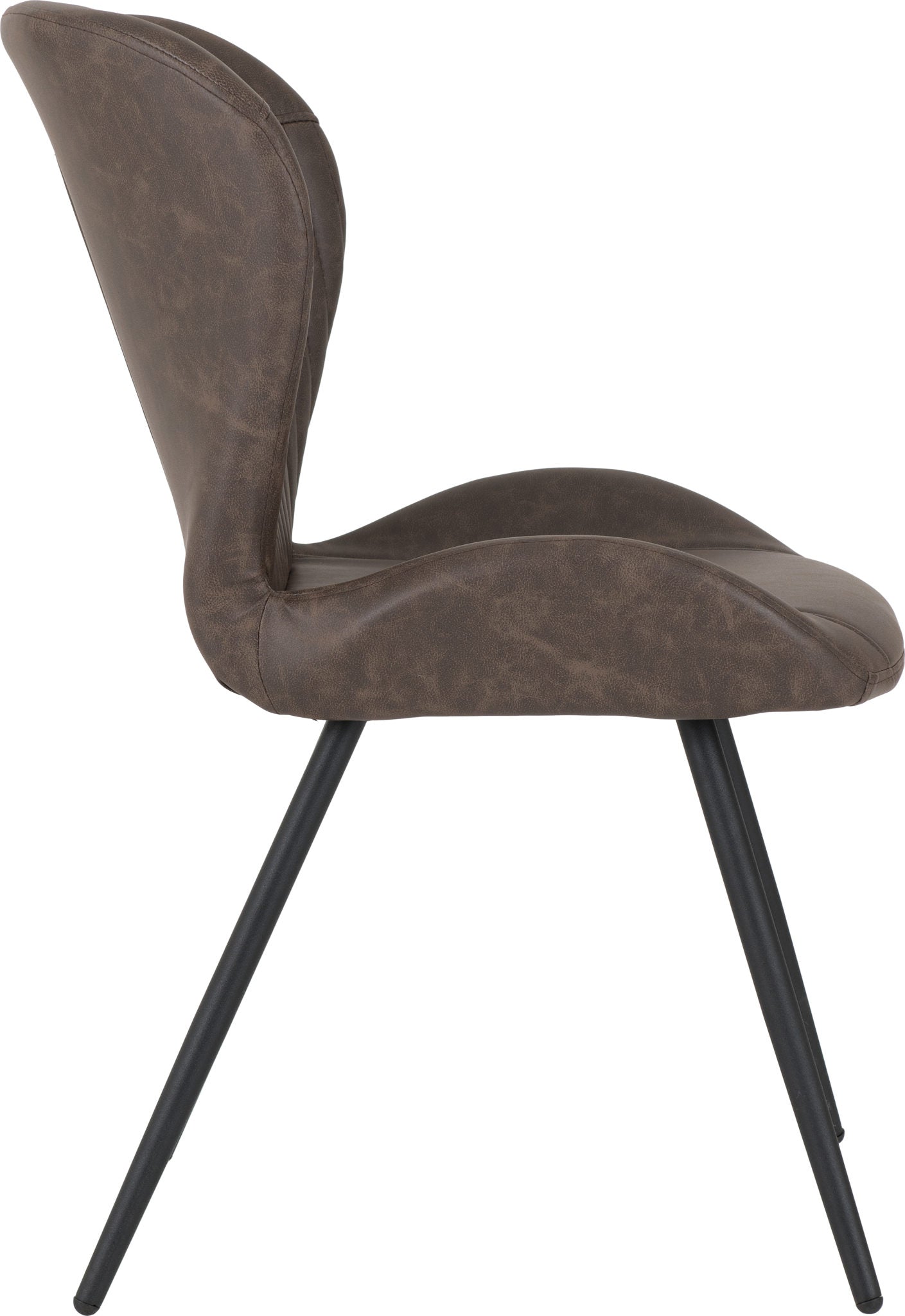 Quebec Dining Chair (X4 Per Box) - Brown Pu
