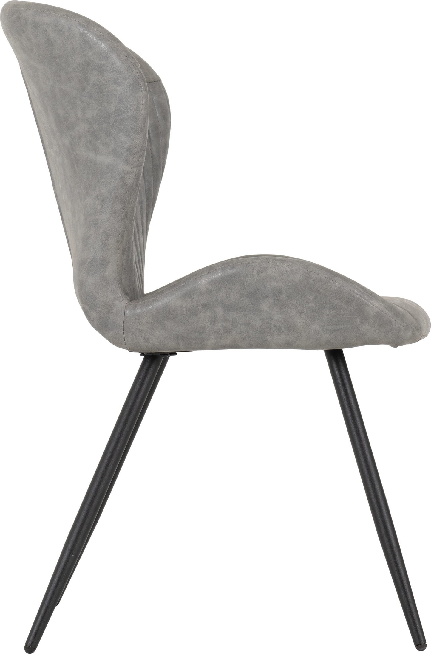 Quebec Dining Chair (X4 Per Box) - Grey Pu