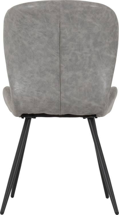Quebec Dining Chair (X4 Per Box) - Grey Pu