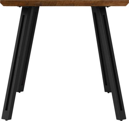 Quebec Wave Edge Dining Table - Medium Oak Effect